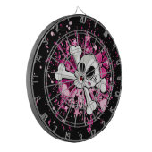 Girlie Skull en Crossbones Dartbord (Voorkant Links)