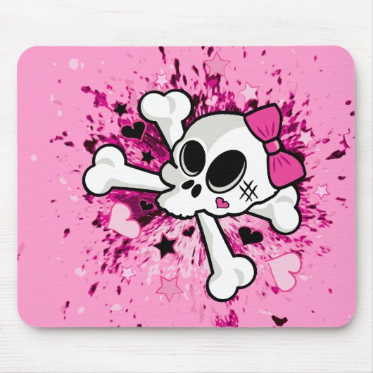 Girlie Skull Muismat (Voorkant)
