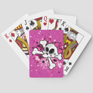 Girlie Skull Pokerkaarten