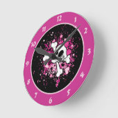 Girlie Skull Ronde Klok (Hoek)
