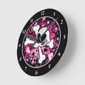 Girlie Skull Ronde Klok (Hoek)
