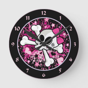 Girlie Skull Ronde Klok