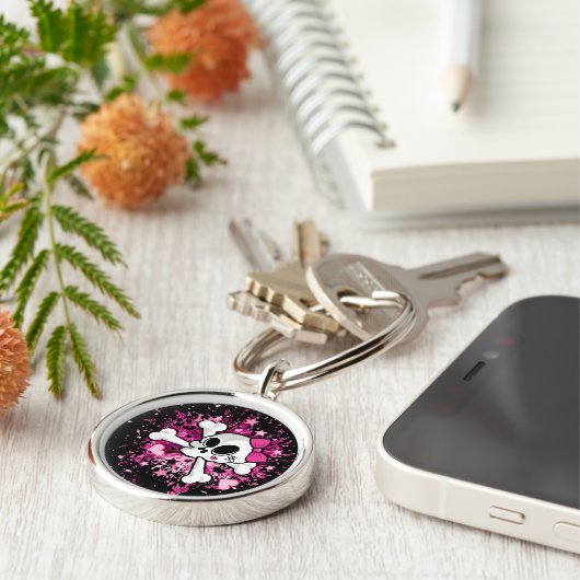 Girlie Skull Sleutelhanger (Zijkant)