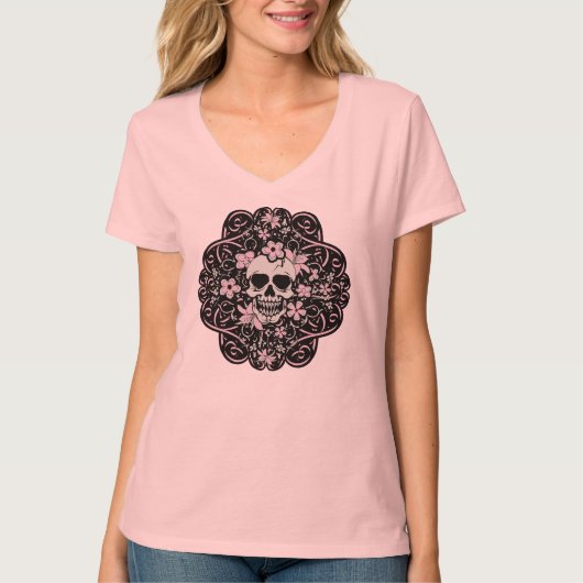 Girlie Skull T-shirt (Voorkant)