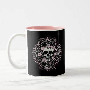 Girlie  Skull Tweekleurige Koffiemok