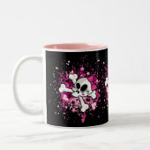 Girlie Skull Tweekleurige Koffiemok (Links)