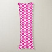 Girlie Snoep Pink and White Body Pillow, Cushion Lichaamskussen (Voorkant Verticaal)