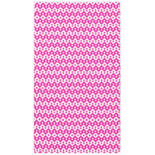 Girlie Snoep Pink en White Zigzags Tablecloth Tafelkleed
