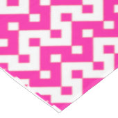 Girlie Snoep Pink en White Zigzags Tablecloth Tafelkleed (Gekanteld)