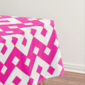 Girlie Snoep Pink en White Zigzags Tablecloth Tafelkleed (Voorbeeld)