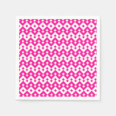 Girlie Snoep Roze en wit papier Cocktail servetten (Voorkant)