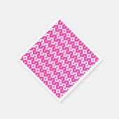 Girlie Snoep Roze en wit papier Cocktail servetten (Hoek)