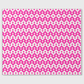 Girlie Snoep roze, wit geometrisch inpakpapier (Vlak)