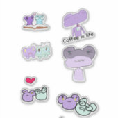 Girlie the frog sticker sheet (Voorkant)