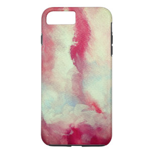 Girlie Unieke Roze Kunst Apple iPhone 7 Plus, Stoe iPhone 8/7 Plus Hoesje