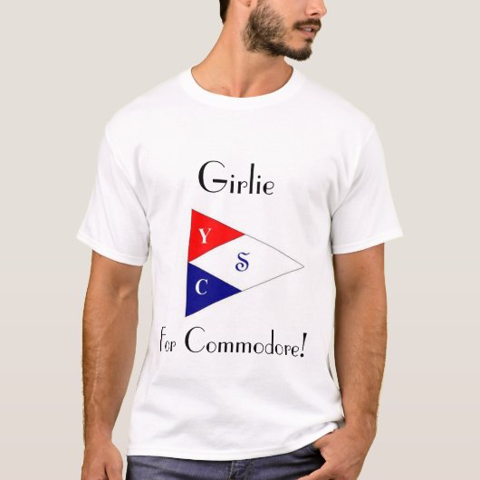 Girlie voor Commodore T-shirt (Voorkant)