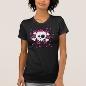 Girlie White Skull Cartoon T-shirt (Voorkant)