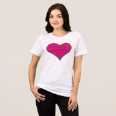 GirlieWear Hart Tri-Blend Shirt (Voorkant volledig)