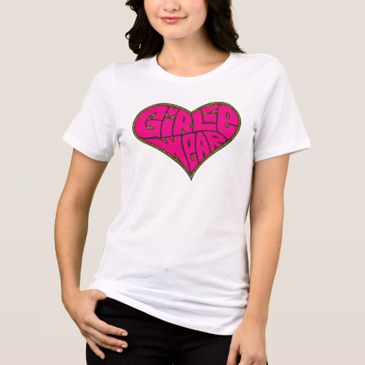 GirlieWear Hart Tri-Blend Shirt (Voorkant)