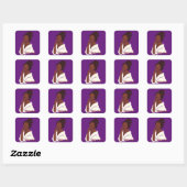 Girlige Pop-stickers Vierkante Sticker (Vel)