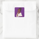 Girlige Pop-stickers Vierkante Sticker (Tas)