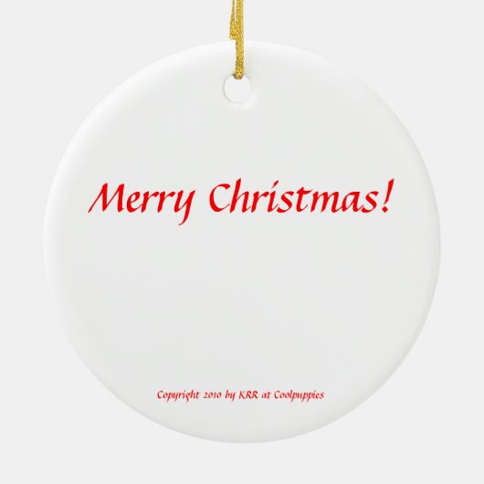 GirlInBlue-StBernard, 2010 Keramisch Ornament (Achterkant)