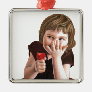 Girlish Giggles door Ana Tirolese Metalen Ornament
