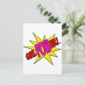 GirlPOWer Briefkaart (Staand voorkant)