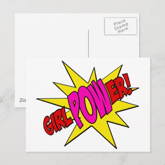 GirlPOWer Briefkaart (Voorkant / Achterkant)