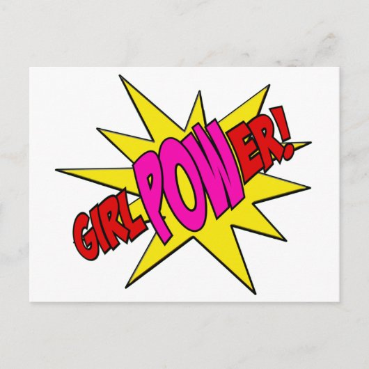 GirlPOWer Briefkaart (Voorkant)