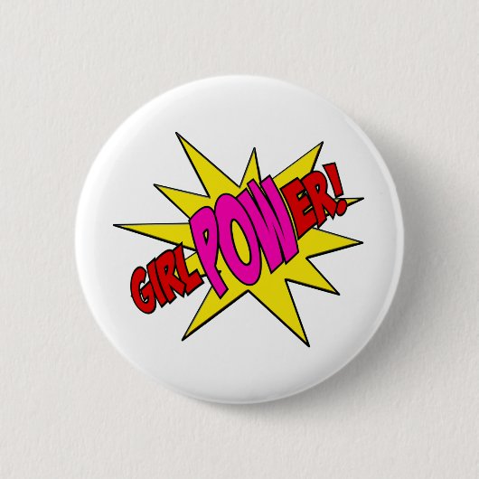 GirlPOWer Ronde Button 5,7 Cm (Voorkant)