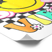 Girls 67 Days Vibes Funny Happy 67 Days Of School Poster (Hoek)