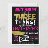 Girl's Aint Nuthin, maar drie Thang Hip Hop 3rd Kaart (Voorkant)