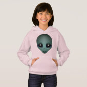 Girl's Alien Hoodie Jacket Alien Hooded Jacket (Voorkant volledig)