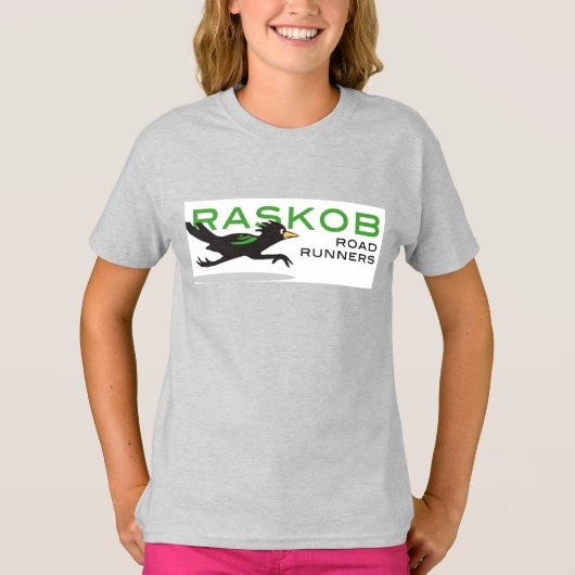 Girls American Raglan 3/4 sleeve shirt (Voorkant)