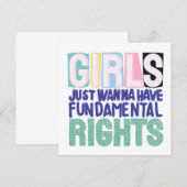 Girls And Fundamental Rights (Voorkant / Achterkant)