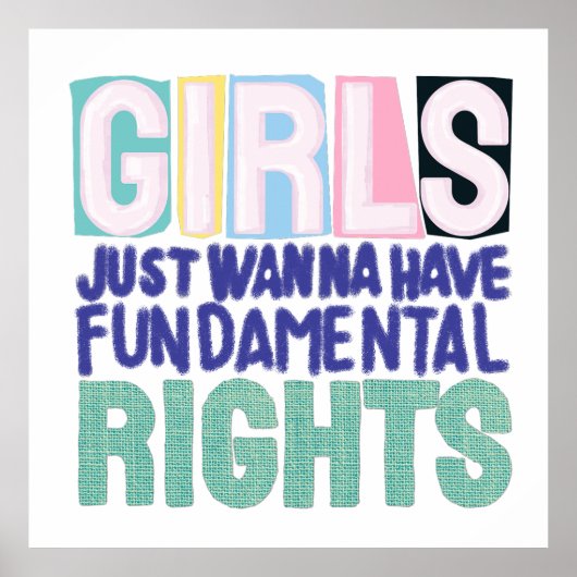 Girls And Fundamental Rights Poster (Voorkant)