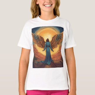 Girls' Angel print T-shirt
