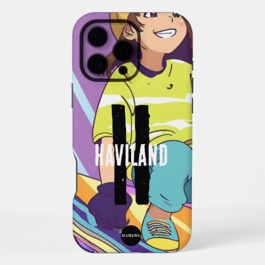 Girl's Anime Aangepaste Mobiele Telefoon Case HAMb iPhone Hoesje (Achterkant)