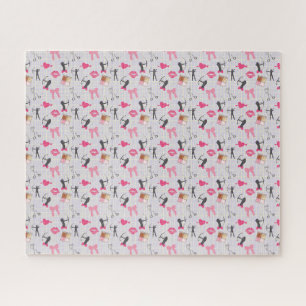Girls Archery - Girly Hearts and Makeup Legpuzzel
