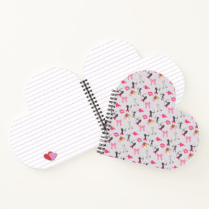 Girls Archery - Girly Hearts and Makeup Notitieboek