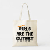 Girls are The cuttest Halloween gift Tote Bag (Achterkant)
