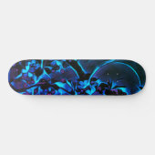 Girls Asian Geïnspireerd Blue Black Cherry Blossom Persoonlijk Skateboard (Horizontaal)