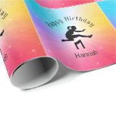 Girls Atletiek Rainbow Stars Cadeaupapier (Rol Hoek)