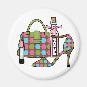 Girls Bags and Shoes Three Magneet