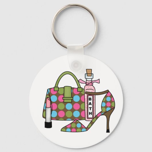 Girls Bags and Shoes Three Sleutelhanger (Voorkant)