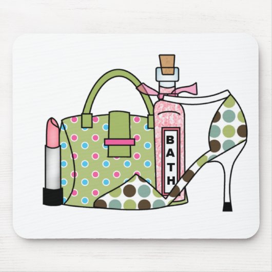 Girls Bags and Shoes Two Muismat (Voorkant)