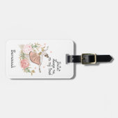 Girls Ballet bagagelabel, Ballerina Bagagelabel (Voorkant horizontaal)