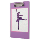 Girls Ballet Dancer Pastel - Gepersonaliseerd Klembord (Links)