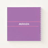 Girls Ballet Dancer Pastel - Gepersonaliseerd Notitieboek (Achterkant)